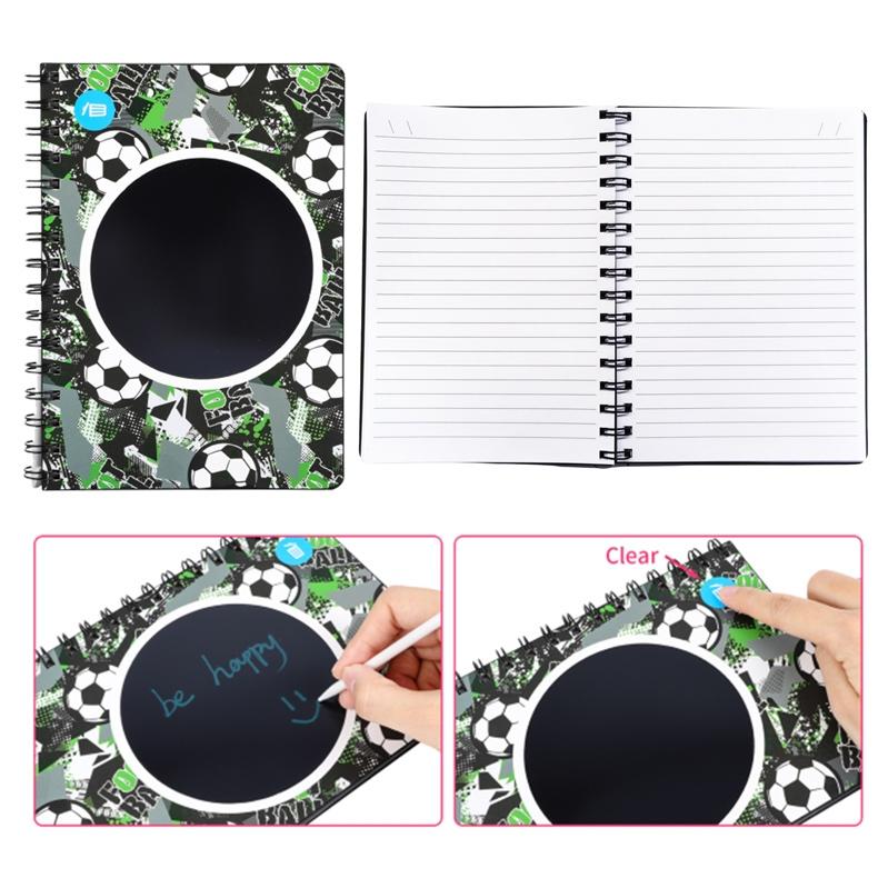 Caderno de exercícios A5 com 80 páginas e capa Pop It antiestresse da Vapto